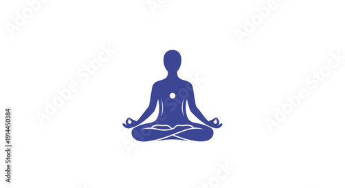 Person sitting in yoga meditation pose.