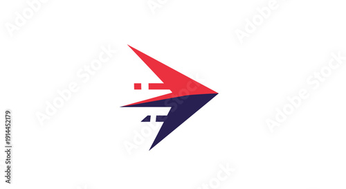 Red and Blue Abstract Arrow Logo Design. Free Download Red and Blue Abstract Arrow Logo Design. - GFXLoad