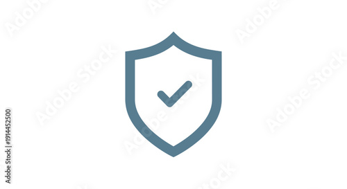 Shield with green check mark.