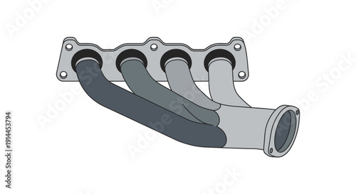 Exhaust Manifold Automotive Part.