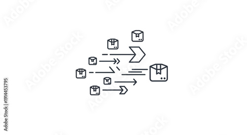 Simple Diagram with Arrows and Boxes.