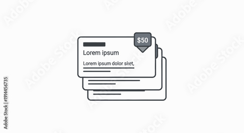 Stack of credit cards with placeholder text.