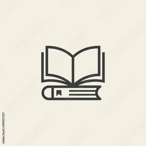 Education logo flat vector design