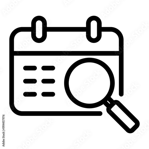 Event Media Monitoring Line Icon