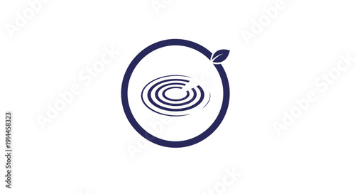 Logo Design with Leaf Element.