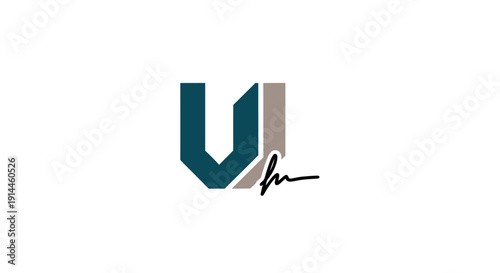 Modern Minimalist Letter U Logo Design.