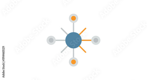 Molecular structure model with atoms.