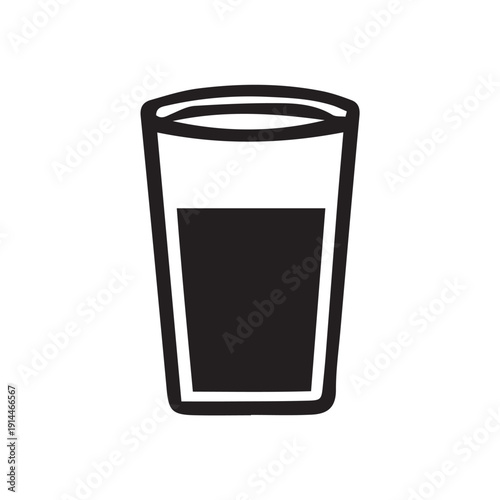 glass of water vector illustration
