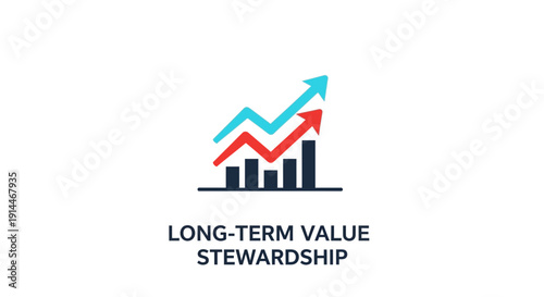 Abstract illustration of upward trending charts representing business growth
