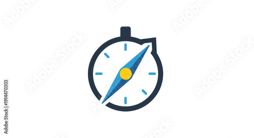 Compass Navigation Tool Direction Indicator.