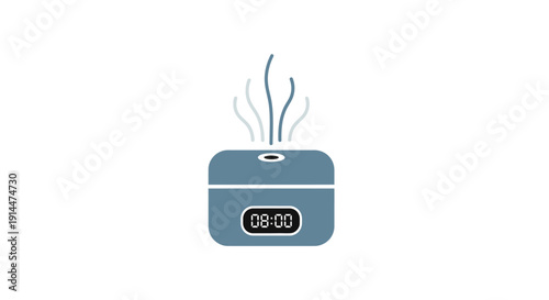 Digital humidifier with display screen.