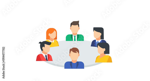 Diverse Group of People Meeting Together.