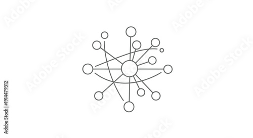 Network Diagram with Central Node and Connections.