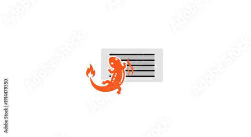 Orange Dragon Climbing Air Vent Grille.
