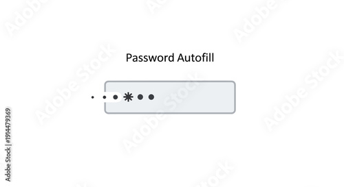 Password Autofill Login Credential Form Field.