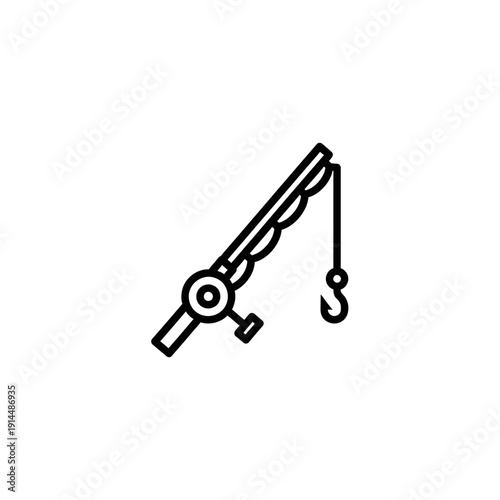 Fishing Rod and Hook Equipment for Recreational Angling Activities