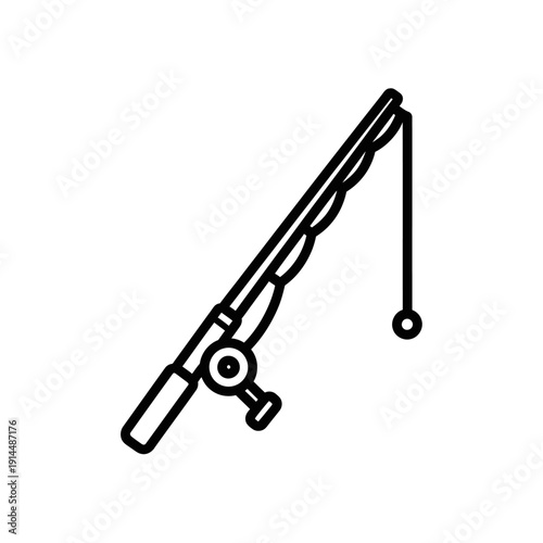 Fishing Rod with Reel and Line for Recreational and Sport Fishing