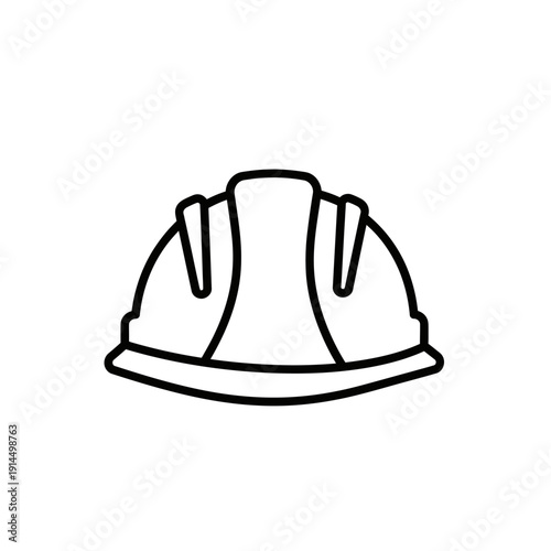 Professional Safety Helmet Icon for Construction and Safety Equipment