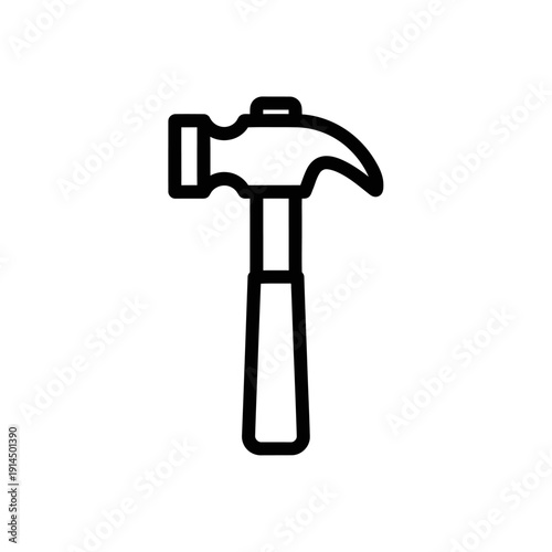 Close-Up of a Hammer Illustration Highlighting Construction Tools and Equipment