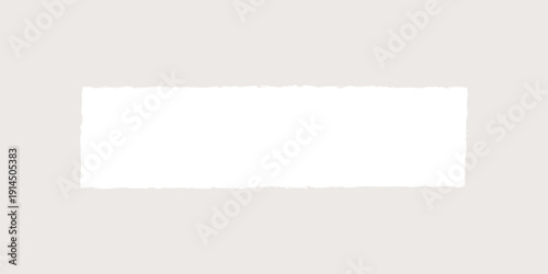 White banner, collage element vector