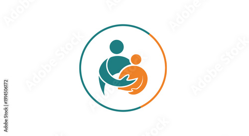 Family Care Icon Symbolizing Love and Support.
