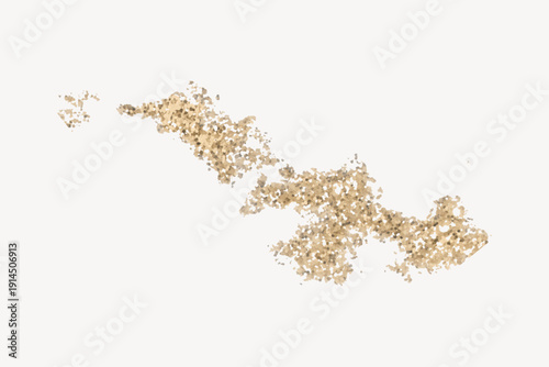 Gold glitter, effect element vector