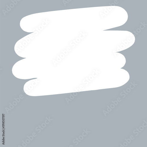 Gray paint brush frame vector