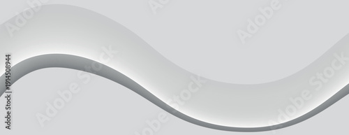 A smooth, light gray background with wavy lines. The gray background adds a modern, minimalist texture to the design. Minimal abstract wavy gradient vector background