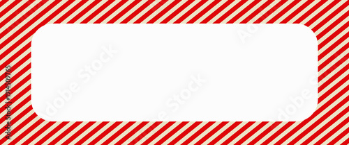 Worn warning sign red and white stripes frame, industrial background