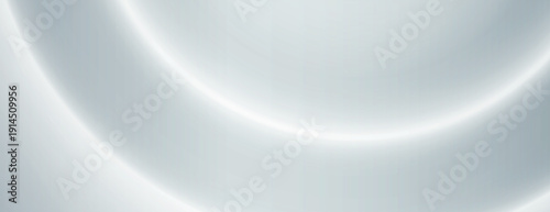 Abstract white background with smooth, curved lines. The white background has a soft, glowing texture, creating a serene atmosphere. Gradient neon background vector. Gray background.