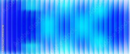 Abstract vertical blue light bar pattern background with glowing cyan center, creating a vibrant digital sound wave or equalizer effect, isolated on