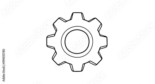 Close-up of Mechanical Gear Wheel for Engineering and Machinery Applications