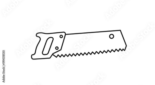 Professional Hand Saw Cutting Tool for Carpentry and Woodwork Projects