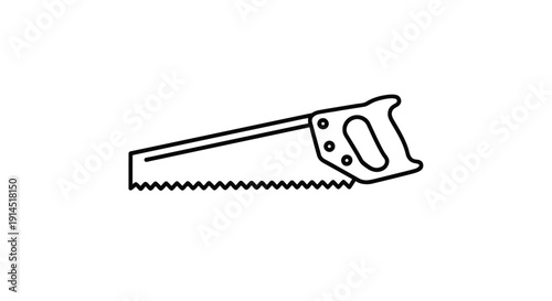 Professional Hand Saw with Sharp Blade for Precise Wood Cutting