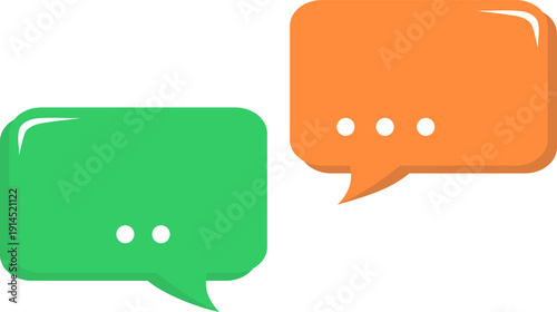 brown and green bubble chat, discussion, talk