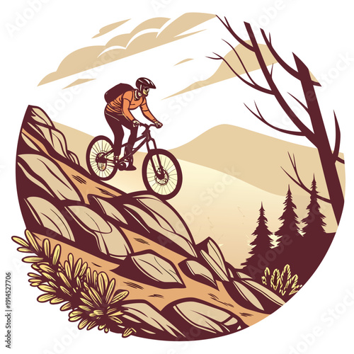 mountain-biking-adventure-vector-isolated-on-pure-.eps