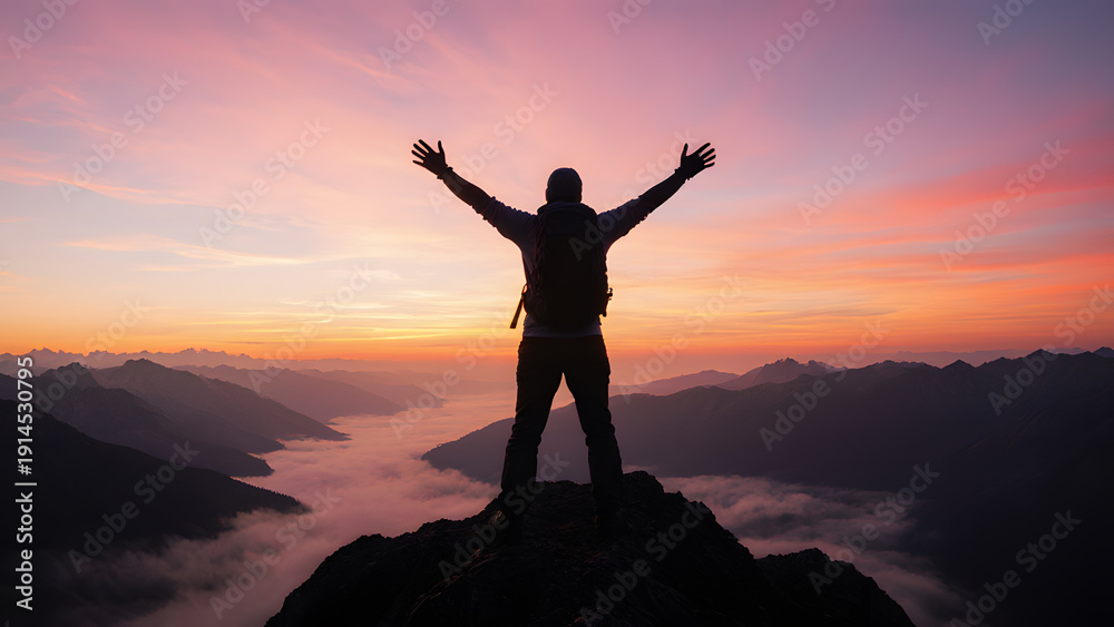 Fototapeta premium Mountain Top Sunrise