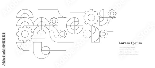 幾何学 抽象 歯車 パターン テクノロジー 背景