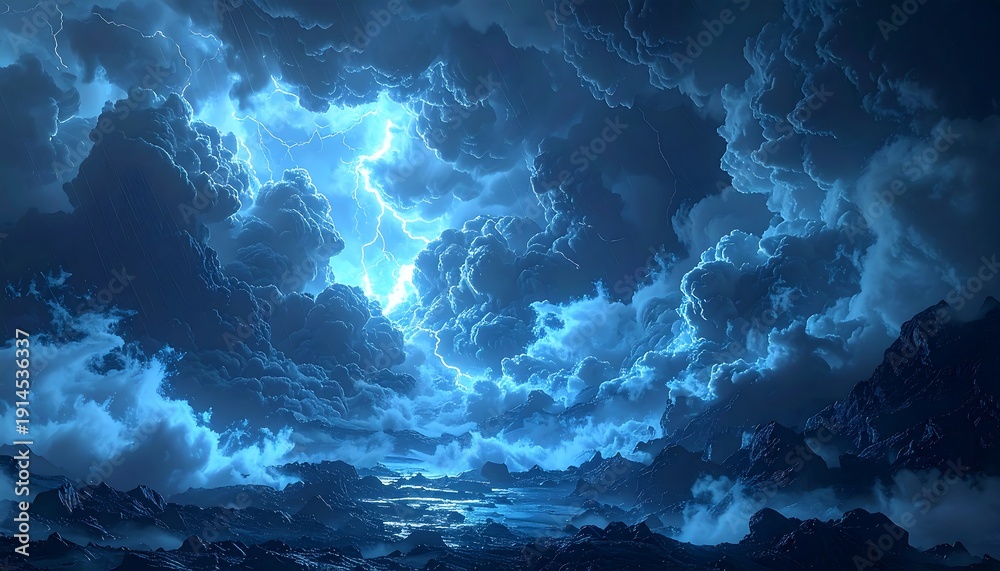 custom made wallpaper toronto digitalA dramatic dark cloudy sky with lightning