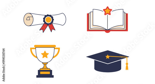 Honor Roll Line art abstract modern vector