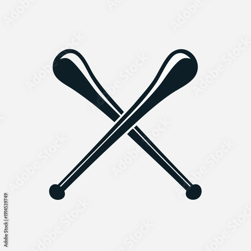 Crossed Indian Clubs for Exercise and Fitness.