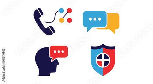 Hotline Line art creative abstract minimal vector