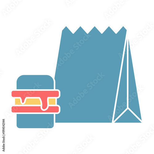 Restaurant Delivery Service Illustration Pack, Online Food Ordering Vector Icons