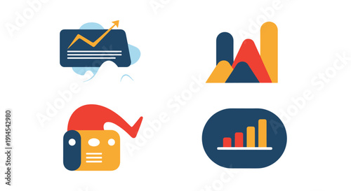 Image Editing Line modern colorful abstract illustration