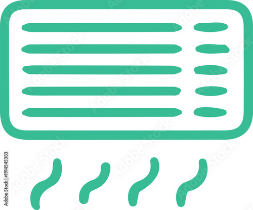 Air conditioning vector icon