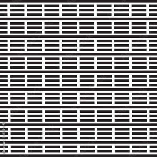 Seamless Industrial Metal Grille Pattern: Geometric Abstract Vent Background with Black and White Linear Grating