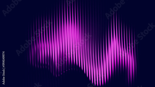 Purple sound wave pattern on dark background