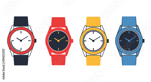 Foto Luxury Watch Line abstract modern style illustration