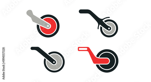 Measuring Wheel Line dynamic smooth tone illustration