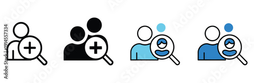 Outreach icon set multiple style collection, vector icons representing communication